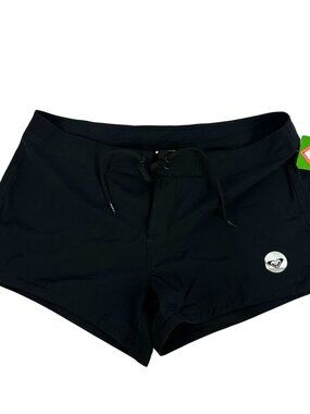 Roxy Womens 4-Way Stretch Black Boardshorts Size M Eco-Friendly Swimwear